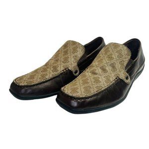 Guess Mens Feno 2 Brown Moc Toe Slip On Casual Loafer Shoes Size US 8